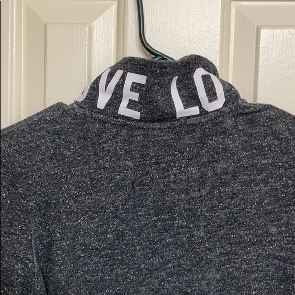 Small black/white pullover zippered sweatshirt - Picture 2 of 5